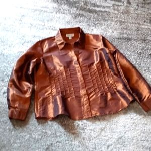 A bronze blouse.